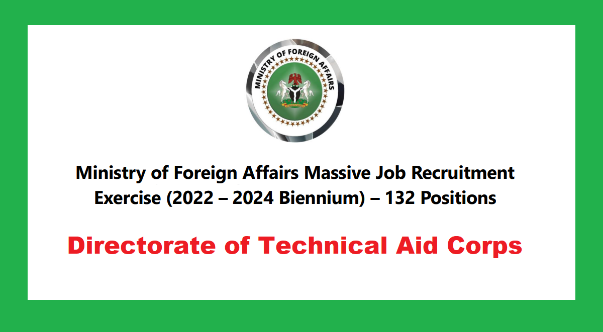 Ministry Of Foreign Affairs Recruitment 2022, 2023, 2024 for