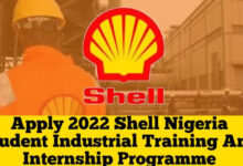 Shell Nigeria Student Industrial Training and Internship